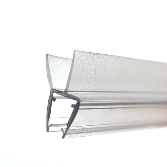 Frameless glass shower door seals
