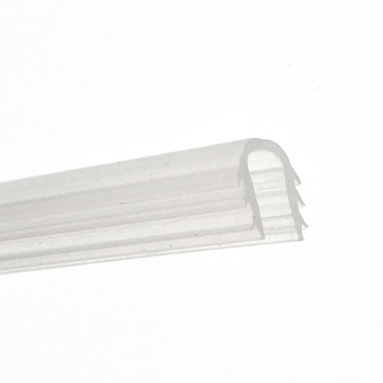 Frameless glass shower door seals