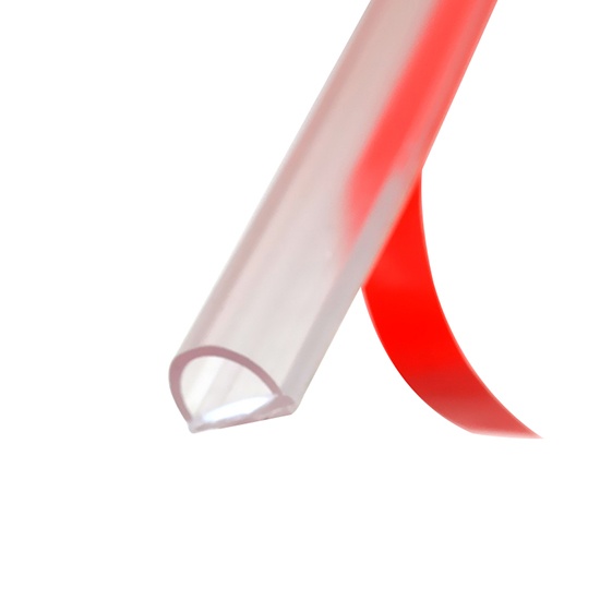 Frameless glass shower door seals