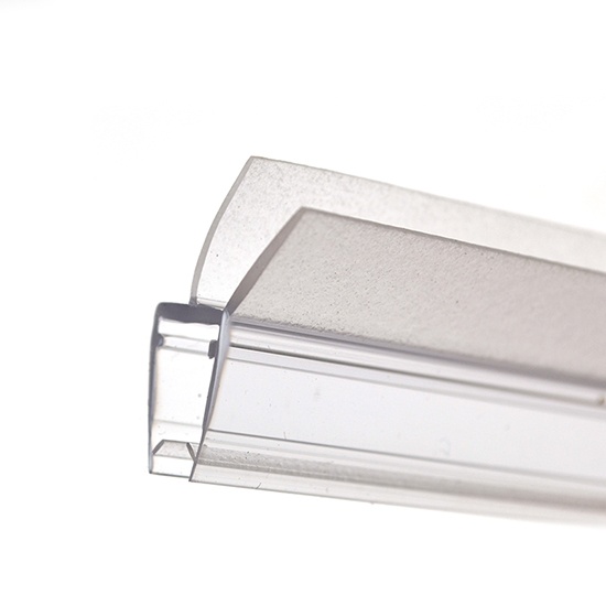 Frameless glass shower door seals
