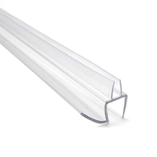 Frameless glass shower door seals