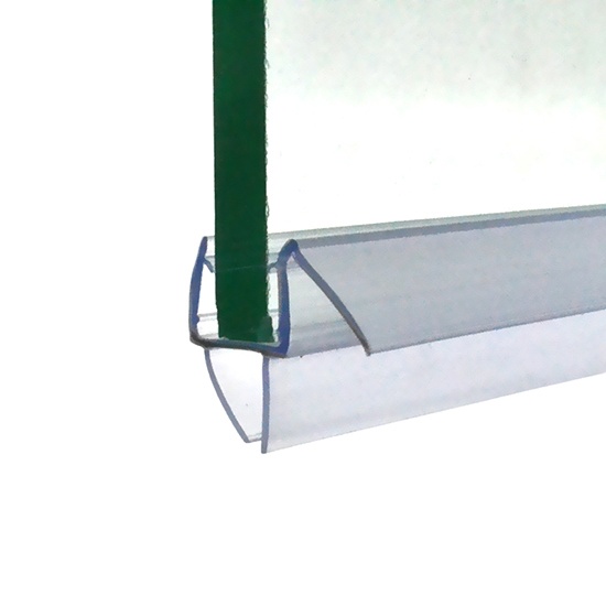 Frameless glass shower door seals