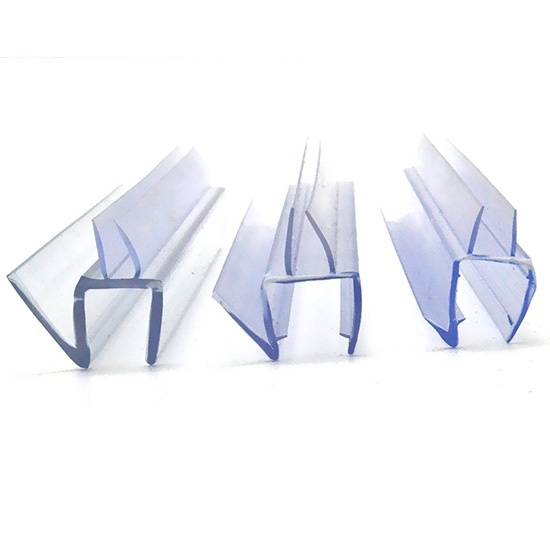 Frameless glass shower door seals