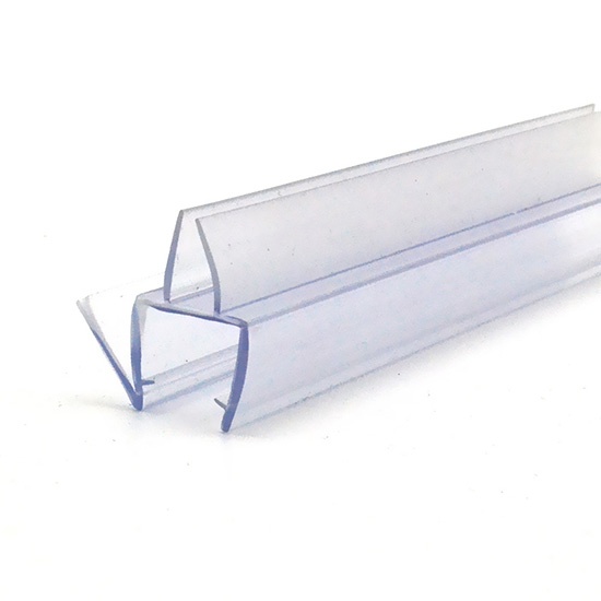Frameless glass shower door seals