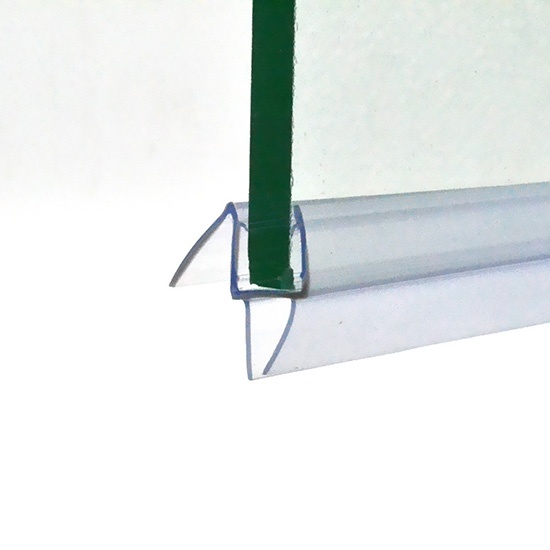 Frameless glass shower door seals