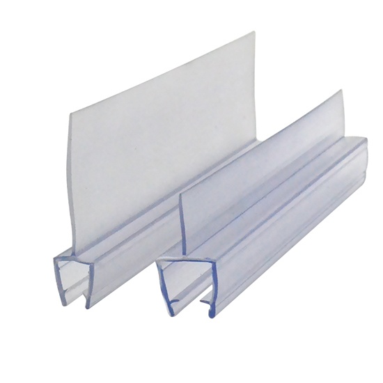 Frameless glass shower door seals