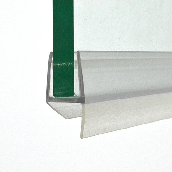 Frameless glass shower door seals
