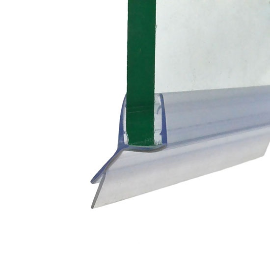 Frameless glass shower door seals