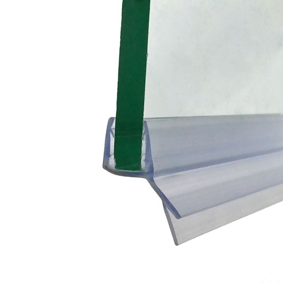Frameless glass shower door seals