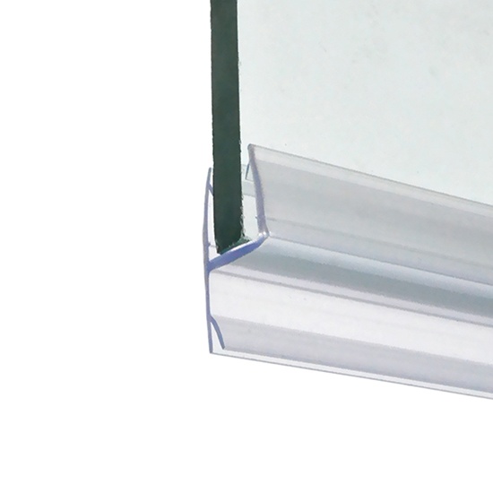 Frameless glass shower door seals