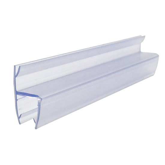 Frameless glass shower door seals